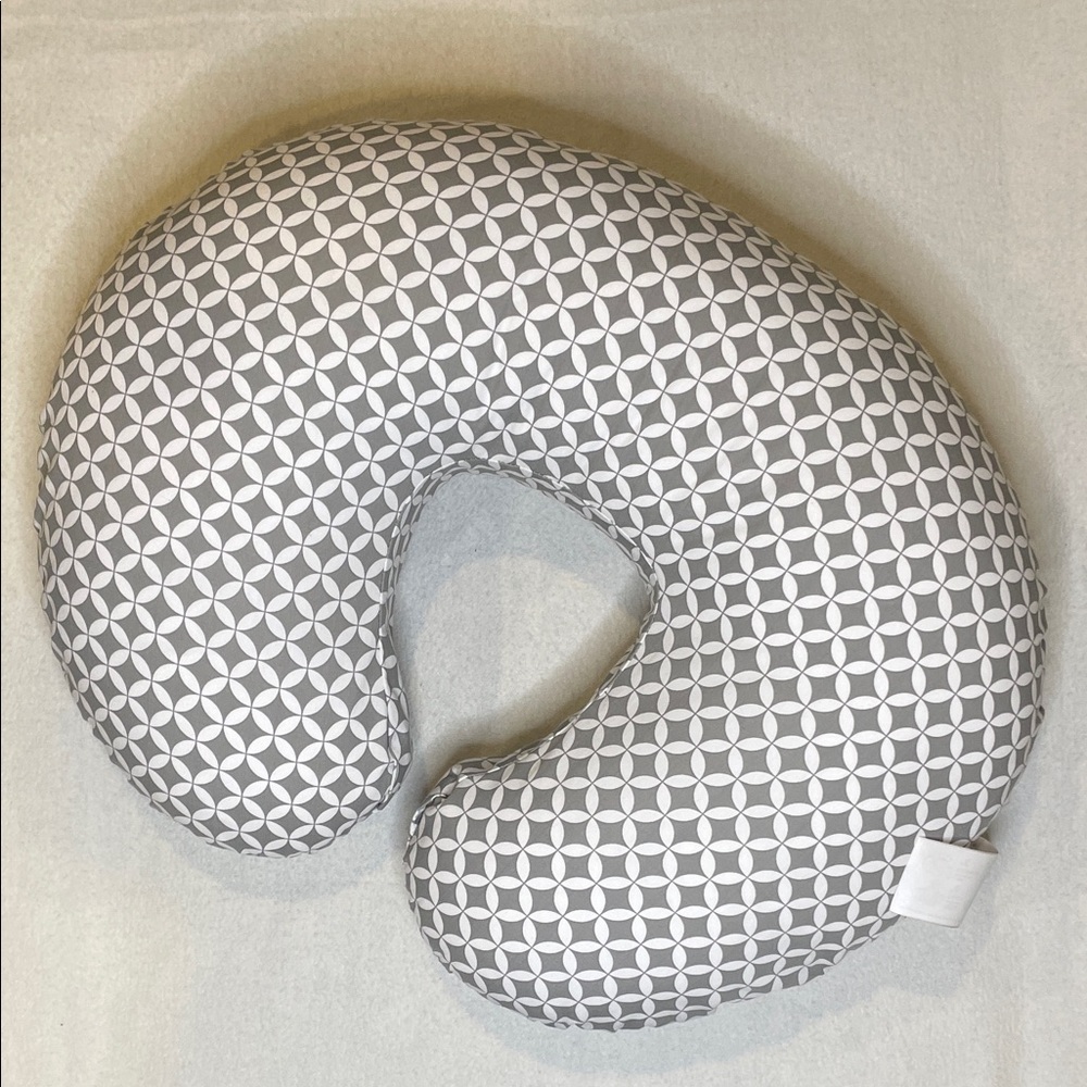 Boppy Gray Geometric Nursing Pillow